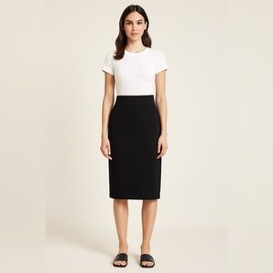 Velvet by Graham & Spencer Black Stretch Knit Skirt Size S